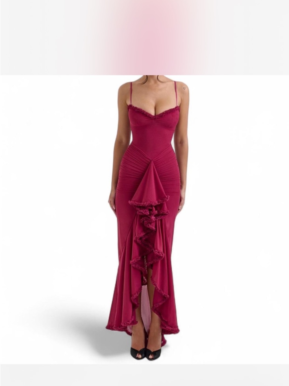 House of CB Gabbi Dress Wine
